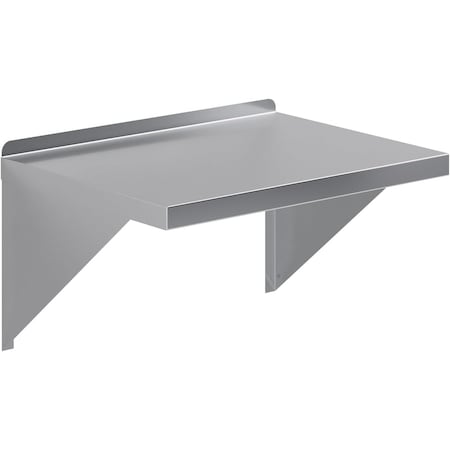 Amgood 18 in. x 24 in. Stainless Steel Wall Shelf With Squared Edge AMG WS-SQ-1824